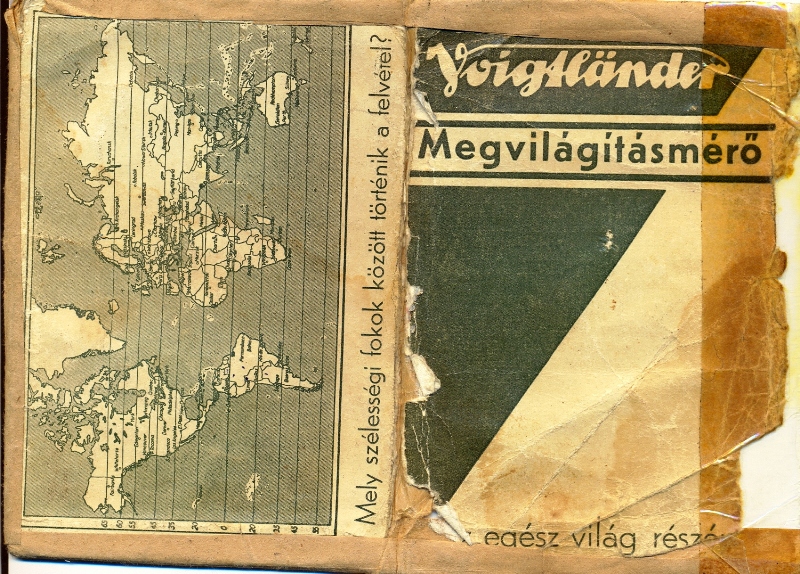 Megvilágítási táblázat - Voigtlander  magyar 1c