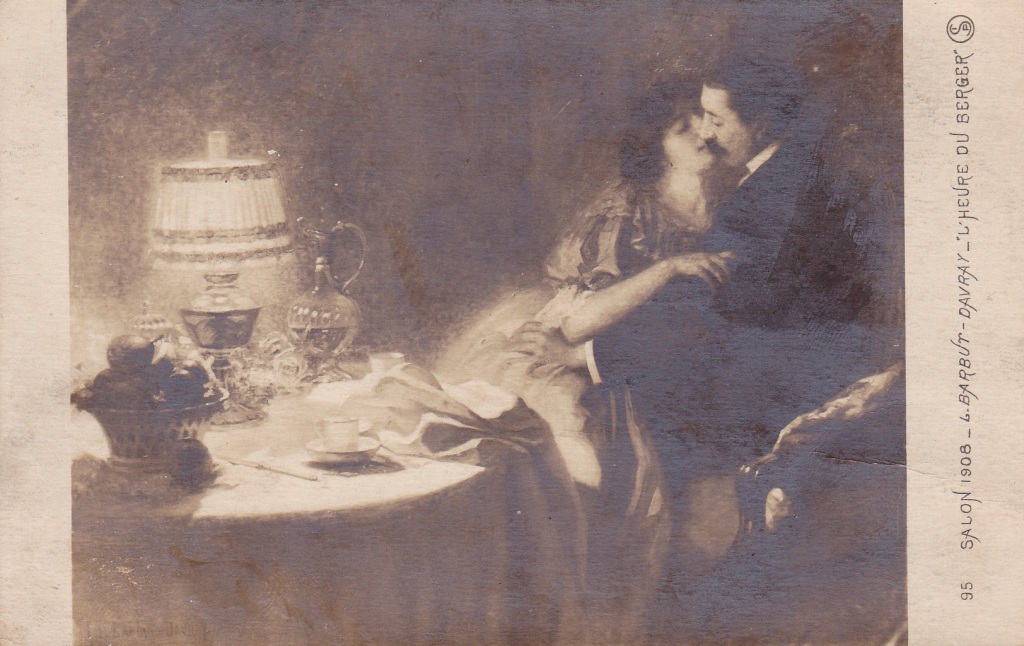 Erotikus témájú képeslapok a századfordulóról 05 (1908)